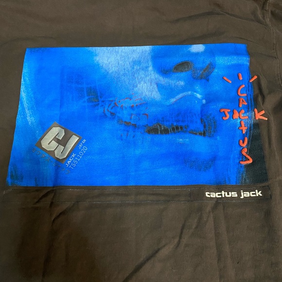 Cactus jack travis scott digital girl tshirt size large NEW - Picture 1 of 5
